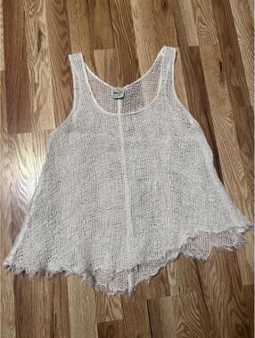 La Bottega Di Brunella White Linen Sleeveless Top 0